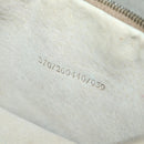 FENDI Zucca Canvas Shoulder Bag Nylon Beige Auth 153118-21