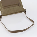 FENDI Zucca Canvas Shoulder Bag Nylon Beige Auth 153118-7