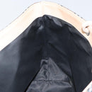 BURBERRY Nova Check Hand Bag Nylon Beige Silver Auth 153119-18