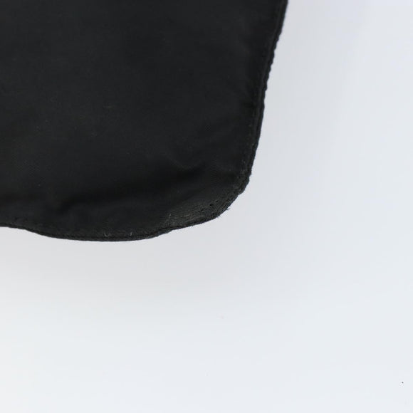 PRADA Hand Bag Nylon Black Silver Auth 153120