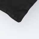 PRADA Hand Bag Nylon Black Silver Auth 153120-15