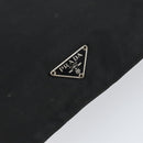 PRADA Hand Bag Nylon Black Silver Auth 153120-14