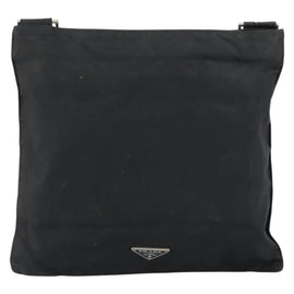 PRADA Hand Bag Nylon Black Silver Auth 153120 - 0