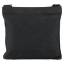 PRADA Hand Bag Nylon Black Silver Auth 153120-2