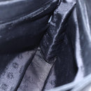 LOEWE anagram Shoulder Bag Leather Black Gold Auth 153121-19