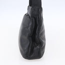 LOEWE anagram Shoulder Bag Leather Black Gold Auth 153121-4