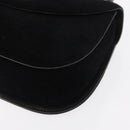 GUCCI Hand Bag Suede Black Auth 153123-16