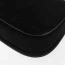 GUCCI Hand Bag Suede Black Auth 153123-18