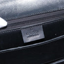 GUCCI Hand Bag Suede Black Auth 153123-20