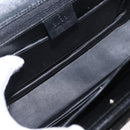 GUCCI Hand Bag Suede Black Auth 153123-11