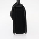 GUCCI Hand Bag Suede Black Auth 153123-4