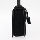 GUCCI Hand Bag Suede Black Auth 153123-5