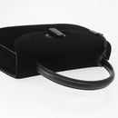 GUCCI Hand Bag Suede Black Auth 153123-7