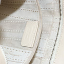 Salvatore Ferragamo Tote Bag Leather Beige Silver Auth 153124-22