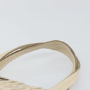 Salvatore Ferragamo Tote Bag Leather Beige Silver Auth 153124-8