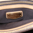 Miu Miu Hand Bag Leather 2way Beige Gold Auth 153125-17