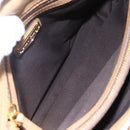 Miu Miu Hand Bag Leather 2way Beige Gold Auth 153125-19