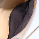 Miu Miu Hand Bag Leather 2way Beige Gold Auth 153125-25