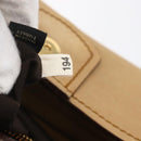 Miu Miu Hand Bag Leather 2way Beige Gold Auth 153125-26