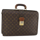 LOUIS VUITTON Monogram Serviette Fermoir Business Bag M53305 LV Auth 153130-1
