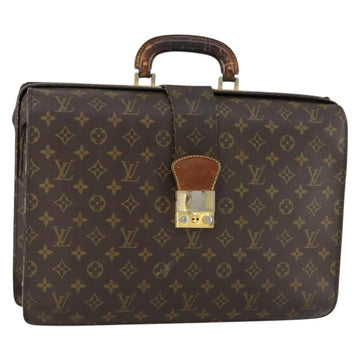 LOUIS VUITTON Monogram Serviette Fermoir Business Bag M53305 LV Auth 153130