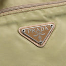PRADA Tote Bag Nylon Green Silver Auth 153132-17