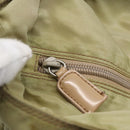 PRADA Tote Bag Nylon Green Silver Auth 153132-10