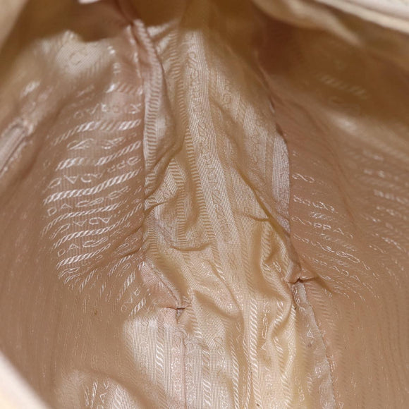 PRADA Tote Bag Nylon Green Silver Auth 153132