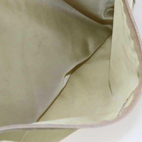 PRADA Tote Bag Nylon Green Silver Auth 153132