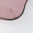 BURBERRY Nova Check Shoulder Bag Nylon Pink Silver Auth 153134-10