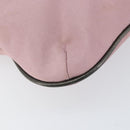 BURBERRY Nova Check Shoulder Bag Nylon Pink Silver Auth 153134-11