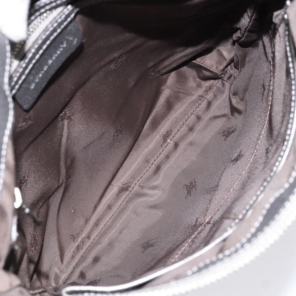 BURBERRY Nova Check Shoulder Bag Nylon Pink Silver Auth 153134