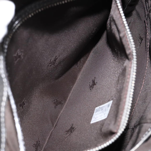 BURBERRY Nova Check Shoulder Bag Nylon Pink Silver Auth 153134