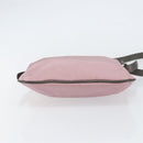 BURBERRY Nova Check Shoulder Bag Nylon Pink Silver Auth 153134-9