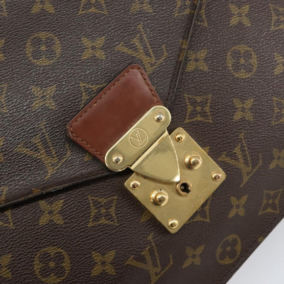 LOUIS VUITTON Monogram Porte Documents Bandouliere Bag M53338 LV Auth 153138