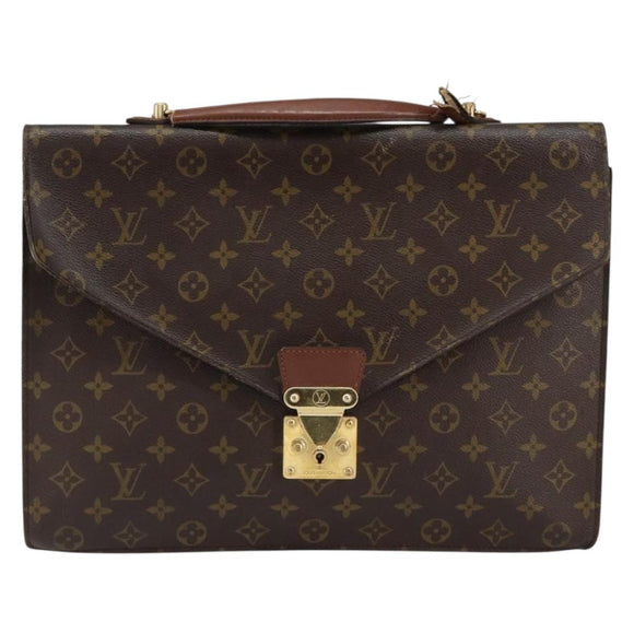 LOUIS VUITTON Monogram Porte Documents Bandouliere Bag M53338 LV Auth 153138