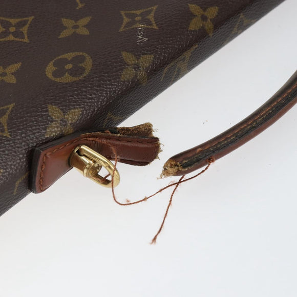 LOUIS VUITTON Monogram Porte Documents Bandouliere Bag M53338 LV Auth 153138