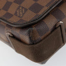 LOUIS VUITTON Damier Ebene Brooklyn PM Shoulder Bag N51210 LV Auth 153139-14