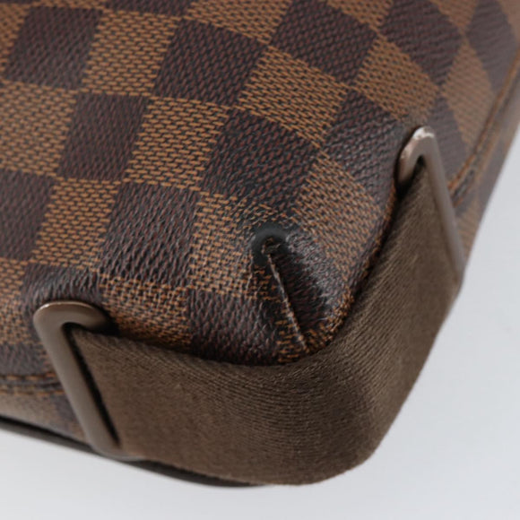 LOUIS VUITTON Damier Ebene Brooklyn PM Shoulder Bag N51210 LV Auth 153139