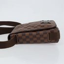 LOUIS VUITTON Damier Ebene Brooklyn PM Shoulder Bag N51210 LV Auth 153139-4