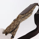 GUCCI GG Canvas Waist Bag Beige Silver 28566 Auth 153142-6