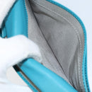 CHANEL Matelasse Long Wallet Patent leather Blue Silver CC Auth 153143-20