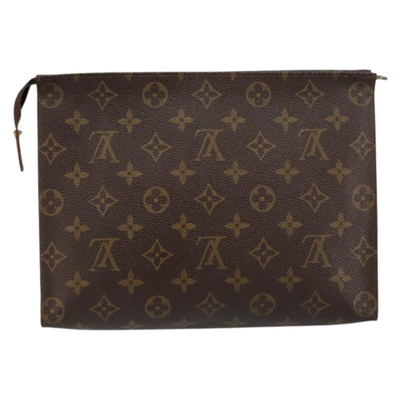 LOUIS VUITTON Monogram Poche Toilette 26 Pouch M47542 LV Auth 153144
