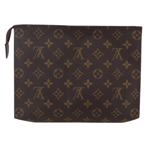 LOUIS VUITTON Monogram Poche Toilette 26 Pouch M47542 LV Auth 153145