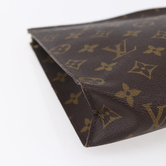 LOUIS VUITTON Monogram Poche Toilette 26 Pouch M47542 LV Auth 153145