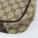 GUCCI GG Supreme Shoulder Bag PVC Beige Gold Auth 153152-16