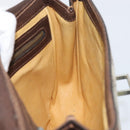 GUCCI GG Supreme Shoulder Bag PVC Beige Gold Auth 153152-20