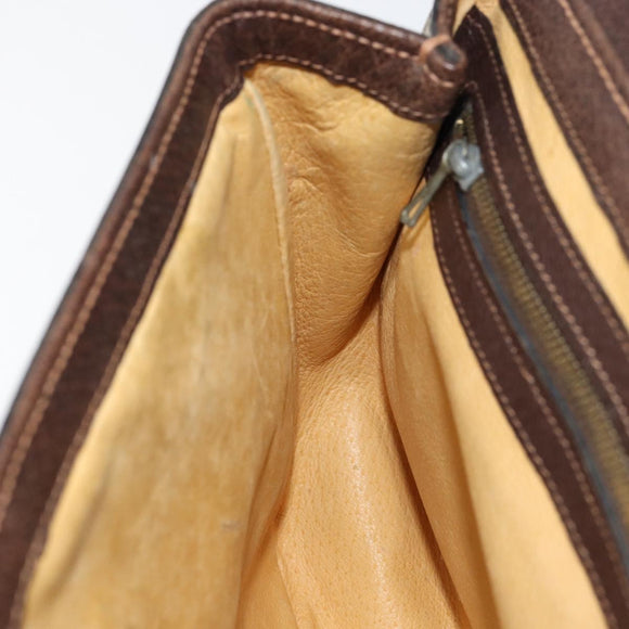 GUCCI GG Supreme Shoulder Bag PVC Beige Gold Auth 153152