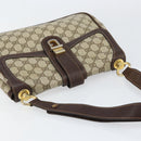 GUCCI GG Supreme Shoulder Bag PVC Beige Gold Auth 153152-6