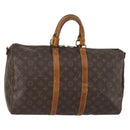LOUIS VUITTON Monogram Keepall Bandouliere 45 Boston Bag M41418 LV Auth 153159-1